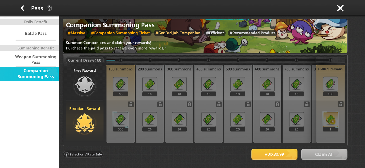Companion Summoning Pass