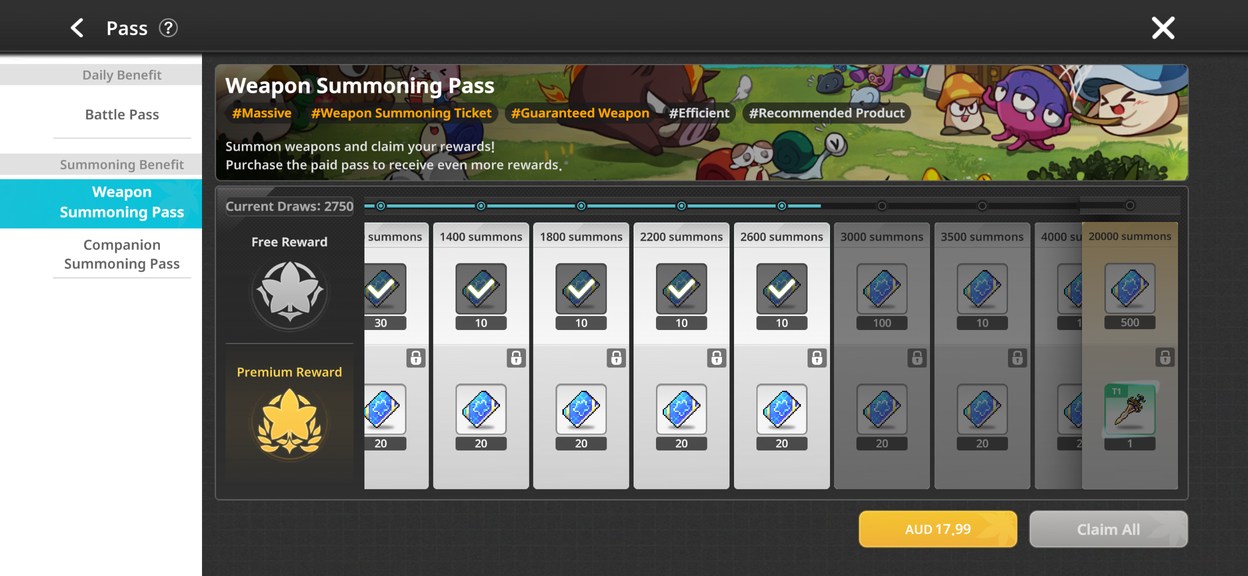 Weapon Summoning Pass