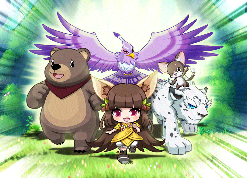 Artwork of Beast Tamer and Critter Champs (Birth of a New Hero, Female)