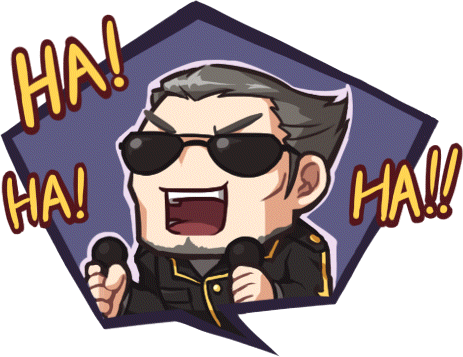 Speech bubble of Hiver laughing while piloting the 'Black Heaven'