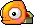 An off-the-wall orange chameleon.