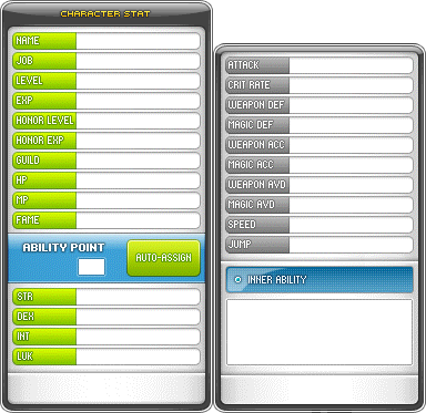 Original Character Stat UI