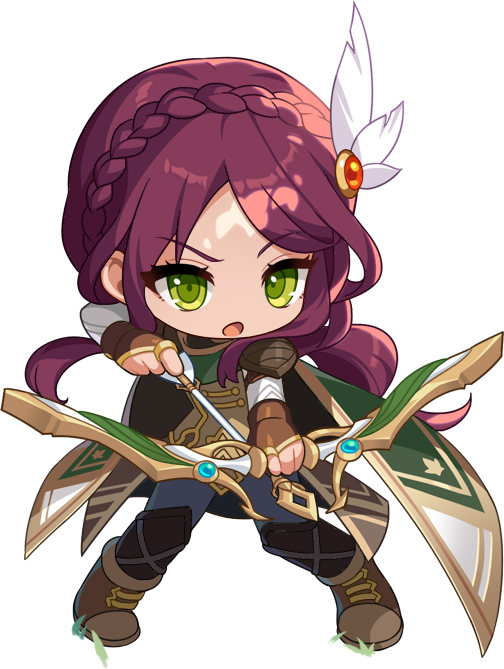 Artwork of Bow Master (MapleStory M, Female)