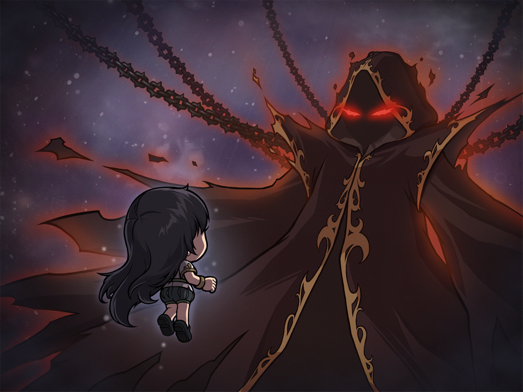 Lucid confronts Black Mage (Twilight Perion, 2013 - 2023)[7]
