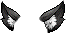 The equipped appearance of the Black Ears.