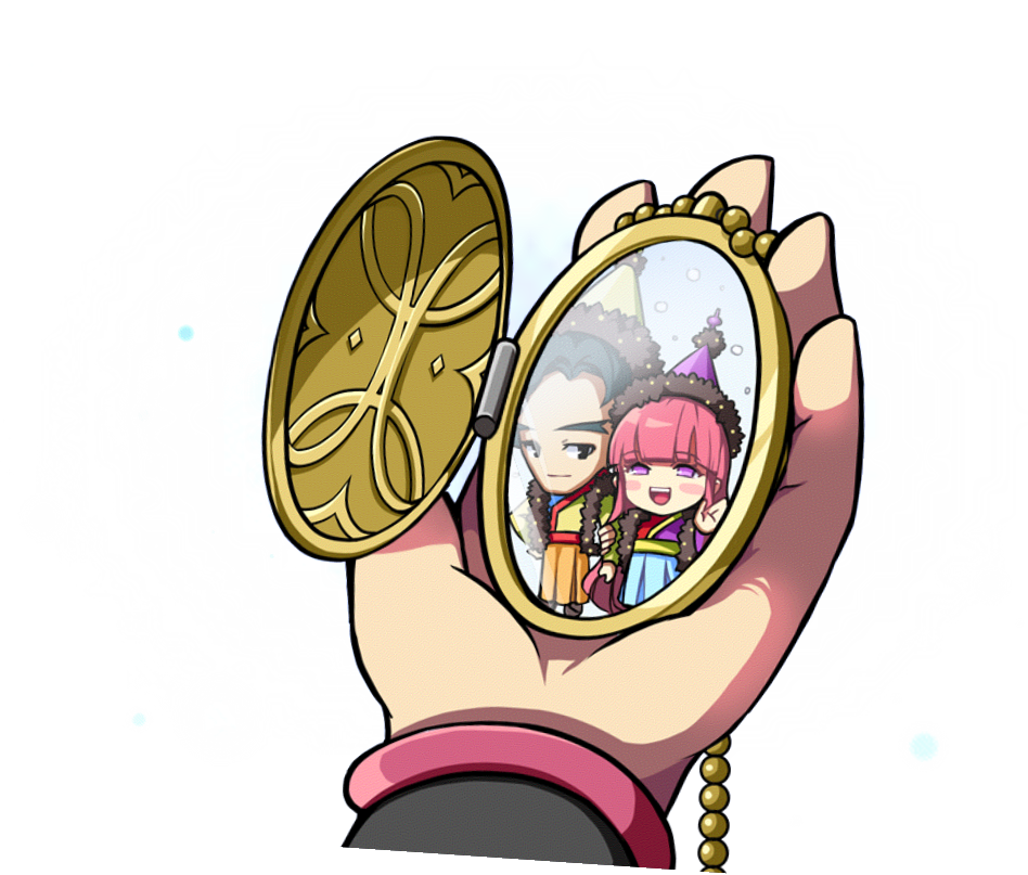 A locket containing a photo of Einar and Julieta