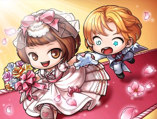 Cutscene of Fiancée and Darling's Wedding