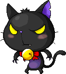 Dark Cursed Black Cat