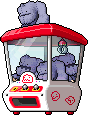 白雪人吊娃娃机 (Gray Yeti Doll Claw Game)
