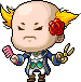 NPC Sprite of Big Headward (TMS Strange Hairstyle Event)