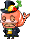 NPC Sprite of Happy Shrimp Mask (Dreamer / GO WEST!: Dreaming Lachelein Event)