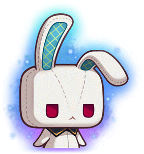 NPC Portrait of Lotus as a spirit, inhabiting a bunny doll