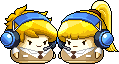 NPC Sprite of Gamma and Omega (Maple LIVE Event)
