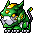 Mysterious magical powers aligned and successfully evolved the Baby Robo into a Green Robo! Skill: Meso Magnet, Item Pouch