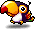 A trustworthy pet who is equally quick-witted. Unlike its masculine appearance, it is prone to insecurity and shyness. Skill: Meso Magnet, Item Pouch