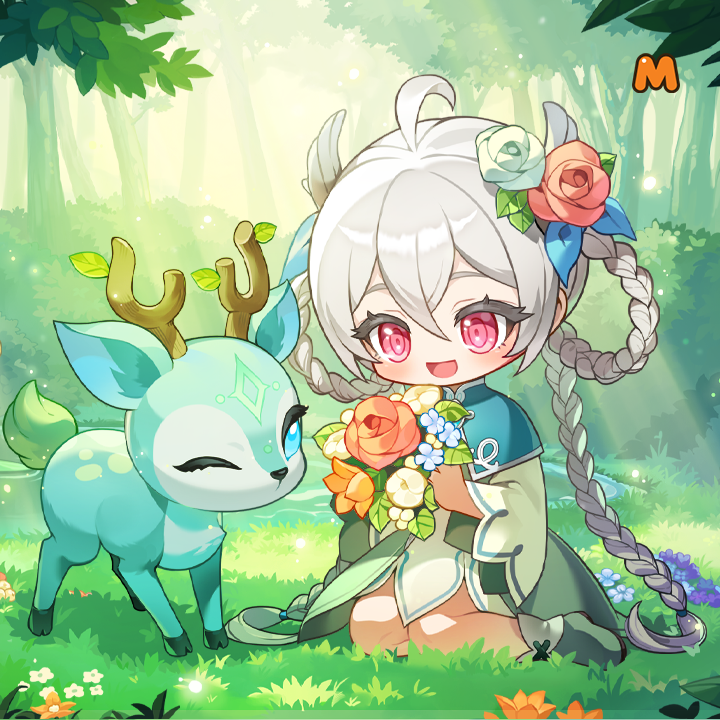 Wallpaper of Lynn (MapleStory M, for Watchface)