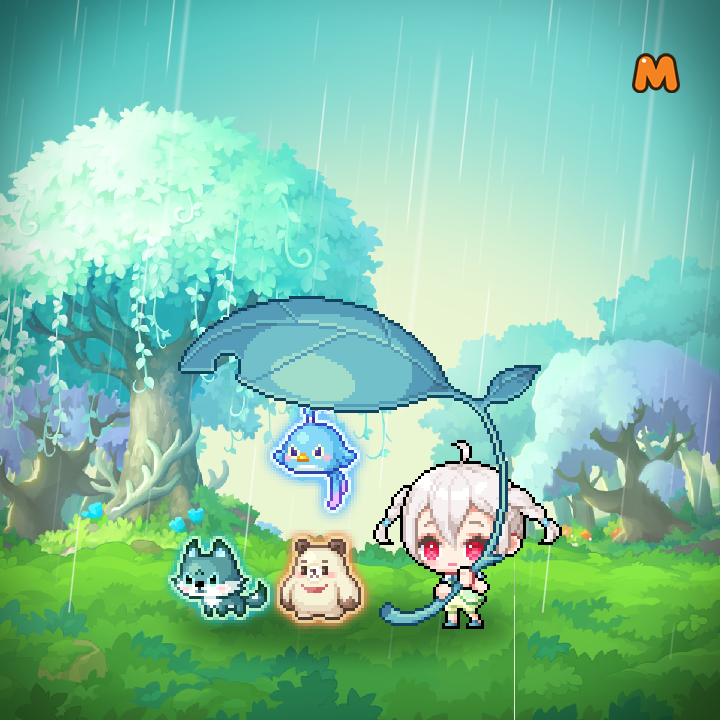 Wallpaper of Lynn (MapleStory M, for Watchface)