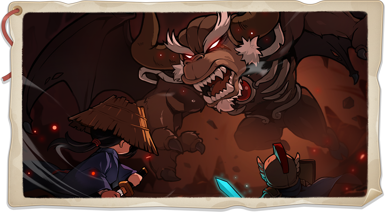World Archive Illustration of Manji and Tristan fighting Balrog[2]